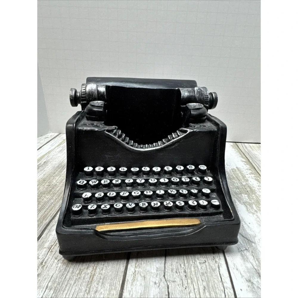 Decorative Typewriter Retro Pencil Holder‎ Desk Office Decor Remote Holder Gift